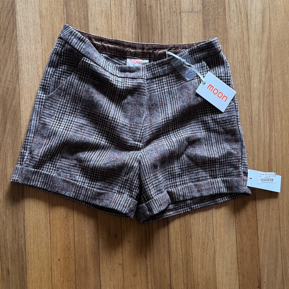 Moon Plaid Shorts Medium